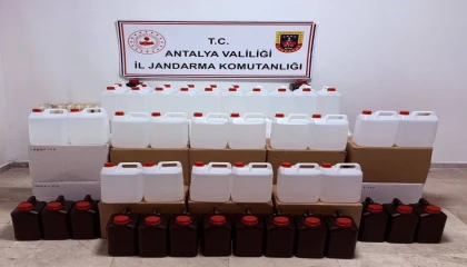 Antalyada 500 litre kaçak etil alkol ele geçirildi