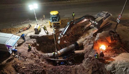 ASATtan Duraliler 1 Ana İsale Hattında yoğun mesai