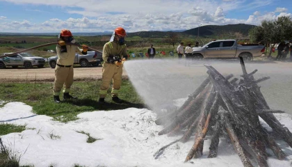 Ateş savaşçılarının TOYu nefes kesti