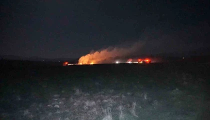 Burdurda merada korkutan yangın