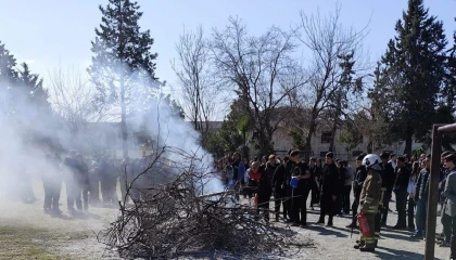Dörtyolda öğrencilere yangın eğitimi verildi