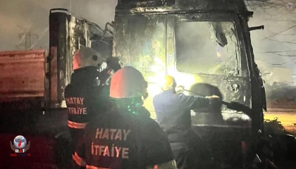 Dörtyolda tır yangını