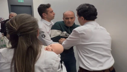 Hastanede film gibi tatbikat