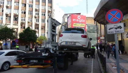 Hatalı park yapan 150 araca ceza yağdı