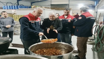 Hatayda coğrafi işaretli kabak tatlısı üretimi yapan işetme denetlendi