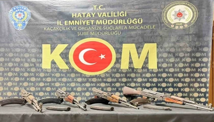 Hatayda kalaşnikof kaçakçılığında: 4 kişi tutuklandı