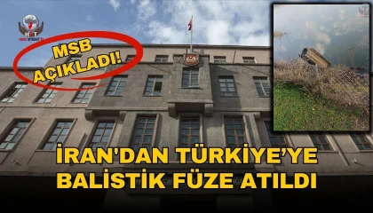 İrandan ateşlenen mühimmat parçası Hataya düştü