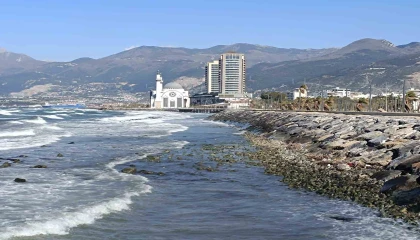 İskenderun Körfezinde denizde çekilme yaşandı