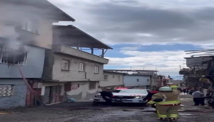 Kahramanmaraşta ev yangını: 1 yaralı