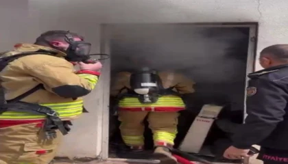 Kahramanmaraşta ikamet ve depo yangını