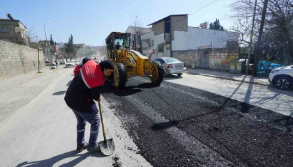 Kahramanmaraşta yol onarım ve yapım çalışmaları