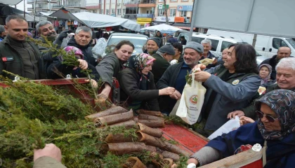 Korkuteli Orman İşletme Müdürlüğü 1000 fidan dağıtımı yaptı