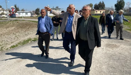 KUMLU'DA YENİ MEZARLIK ALANI İNCELENDİ