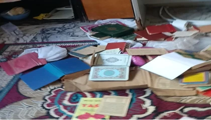 Kuran kursunu yerle bir edip Kuran-ı Kerimlere zarar verdiler