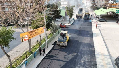 Mersinde yol çalışması tamamlandı, ulaşım kolaylaştı