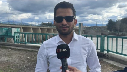 Osmaniyede yağışlar sonrası Ceyhan nehri coştu