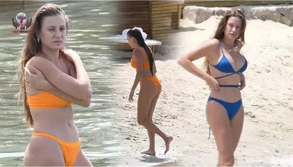 Serenay Sarıkaya beyaz bikinisiyle fiziğini sergiledi