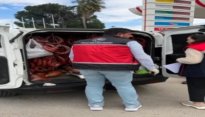 Serikte 176 kilogram tarihi geçmiş sucuk ele geçirildi