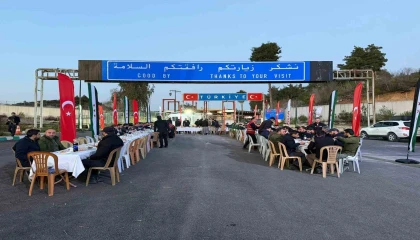 Yayladağı Gümrük Kapısında dostluk iftarı