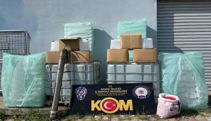 Adanada 2 ton kaçak etil alkol ele geçirildi