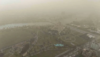 Adanada toz taşınımı havadan görüntülendi