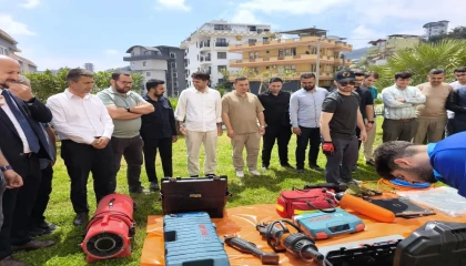 Alanyada diyanet personeline arama kurtarma eğitimi