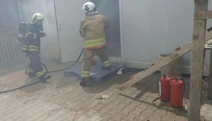 Antakyada konteyner yangını