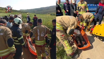 Antakya’da traktör devrildi: 1 vatandaş yaralandı