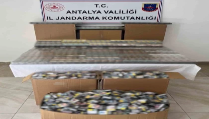 Antalyada 1 milyon lira değerinde kaçak sigara ele geçirildi