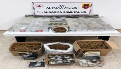 Antalyada jandarmadan kaçakçılık operasyonu