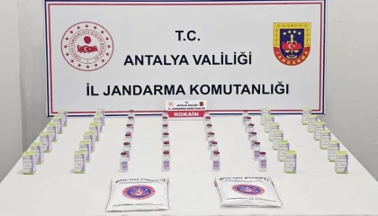 Antalyada uyuşturucu operasyonu: 1 kilo 200 gram kokain ele geçirildi