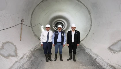 Başkan Öntürk, Türkiyenin en büyük atık su tüneli projesini inceledi