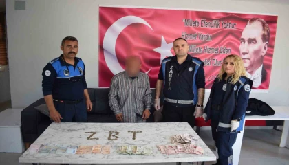 Boş cebi olmayan dilencinin üzerinden 2 bin TL para çıktı