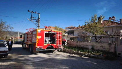 Burdurda baca yangını söndürüldü