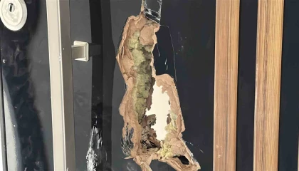 Burdurda inşaat halindeki apartmana zarar veren şahıslar yakalandı