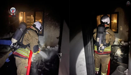 Defnede yanan ev kullanılmaz hale geldi