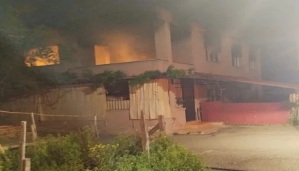 Dörtyolda müstakil evden alevler yükseldi