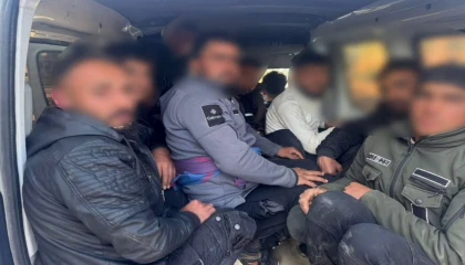 Göçmenler balık istifi gibi taşınırken yakalandılar