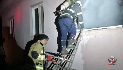 Hassada ev yangını