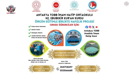 HATAY HATİM-DER’DEN HAFIZLIK PROJESİNE DAVET