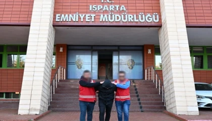 Ispartada 17 yıl 5 ay hapis cezası bulunan şahıs yakalandı
