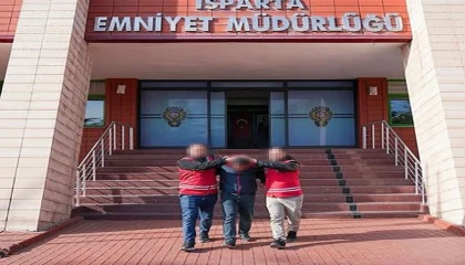 Ispartada 21 yıl 3 ay hapis cezası bulunan hükümlü yakalandı