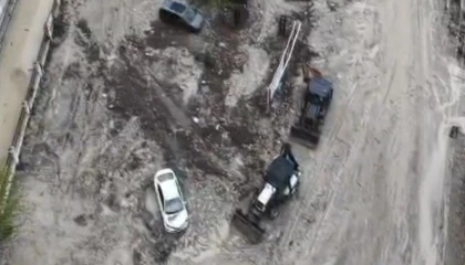 Kadirlide selin bilançosu havadan görüntülendi