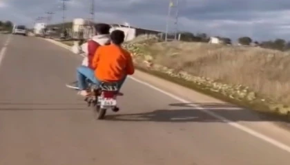 Kahramanmaraşta akrobatik hareketler yapan motosikletliye 47 bin TL ceza