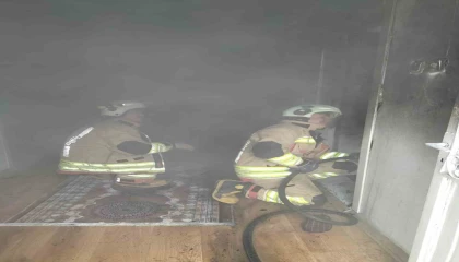 Kahramanmaraşta ikamette yangın