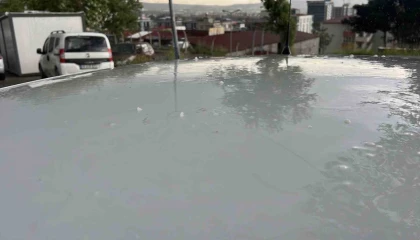 Kahramanmaraşta kısa süreli dolu etkili oldu