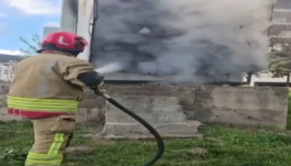 Kahramanmaraşta trafoda yangını paniği