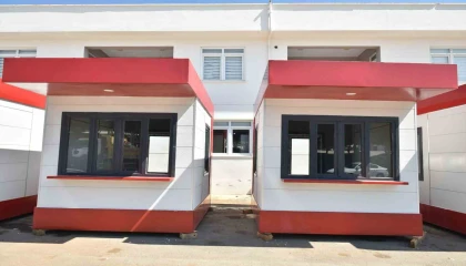 Kepeze kırmızı-beyaz modern ekmek büfeleri