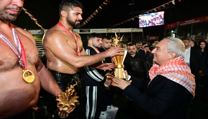 Kepezin başpehlivanı Enes Doğan