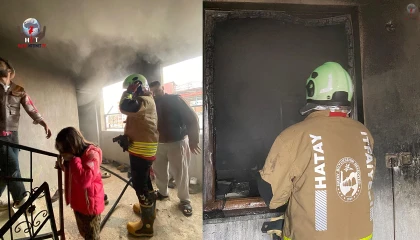 Kırıkhanda ev yangını